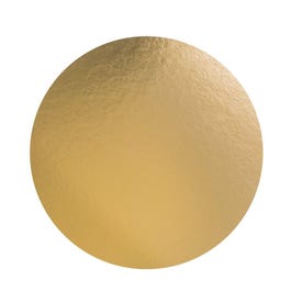 Rond pour gateaux or et noir bord lisse Ø22cm - par 100 Rond pour gateaux or et noir bord lisse Ø22cm - par 100