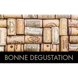 Etiquette cadeau adhésive Bonne dégustation bouchons 40x25mm - par 500 Etiquette cadeau adhésive Bonne dégustation bouchons 40x25mm - par 500