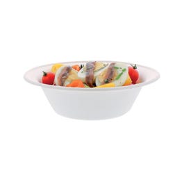 Bol jetable biodégradable 950ml diamètre Ø21.07x6cm - par 50 Bol jetable biodégradable 950ml diamètre Ø21.07x6cm - par 50