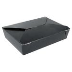 Boîte alimentaire noire Black Edition kraft à fermeture 1470ml - par 50