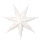 Etoile en papier blanc avec étoiles Ø75cm