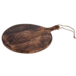 Planche ronde en manguier foncé L40 x P30 x ép2cm Planche ronde en manguier foncé L40 x P30 x ép2cm
