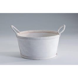 Panier rond bois blanc avec anses diam.23cm Panier rond bois blanc avec anses diam.23cm