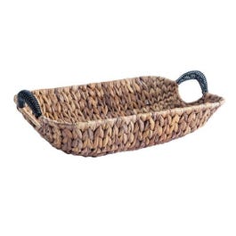 Panier à anses naturel rectangulaire L36xP28xH13cm Panier à anses naturel rectangulaire L36xP28xH13cm