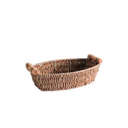 Panier à anses bois L26xP17xH7cm Panier à anses bois L26xP17xH7cm