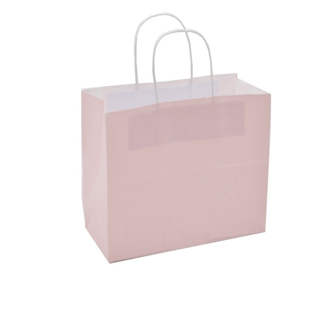 Sac kraft poign es torsad es 40x12x31cm rose par 50 RETIF