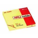 Bloc notes Apli 7.5x7.5cm jaune