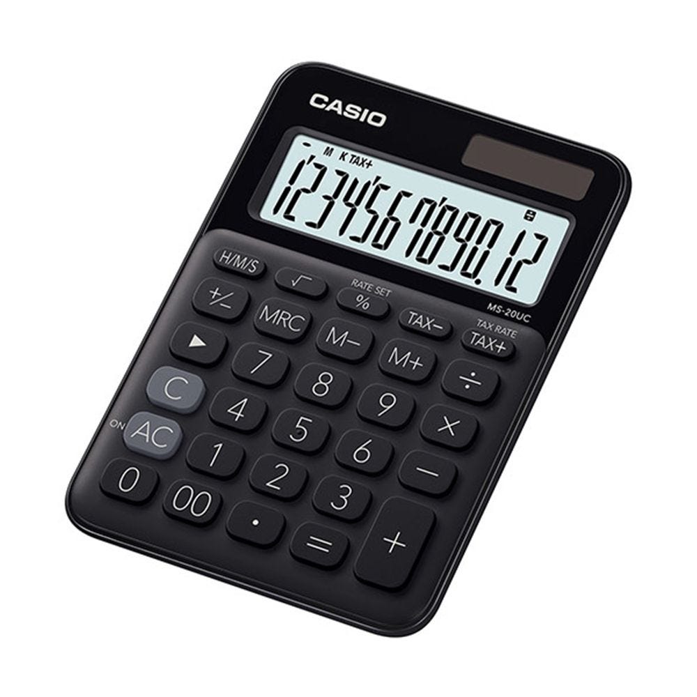 Calculatrice Casio MS MS 20UC BK noir RETIF